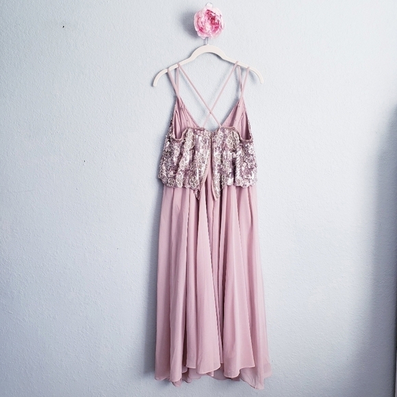 ASOS Maternity Dusty Rose Sequin Tulle Dress - Picture 10 of 10